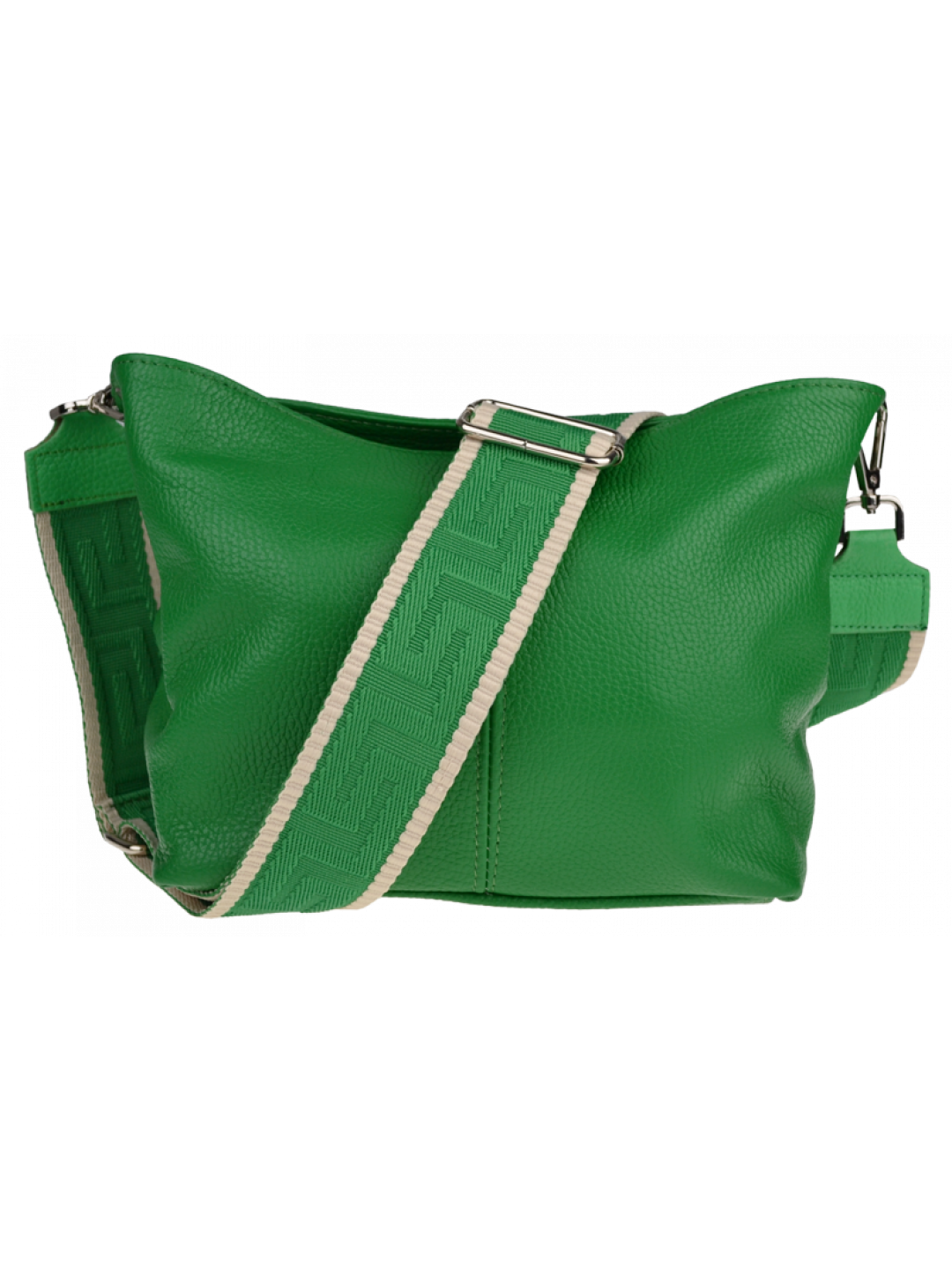Kožená zelená kabelka Batilda Verde