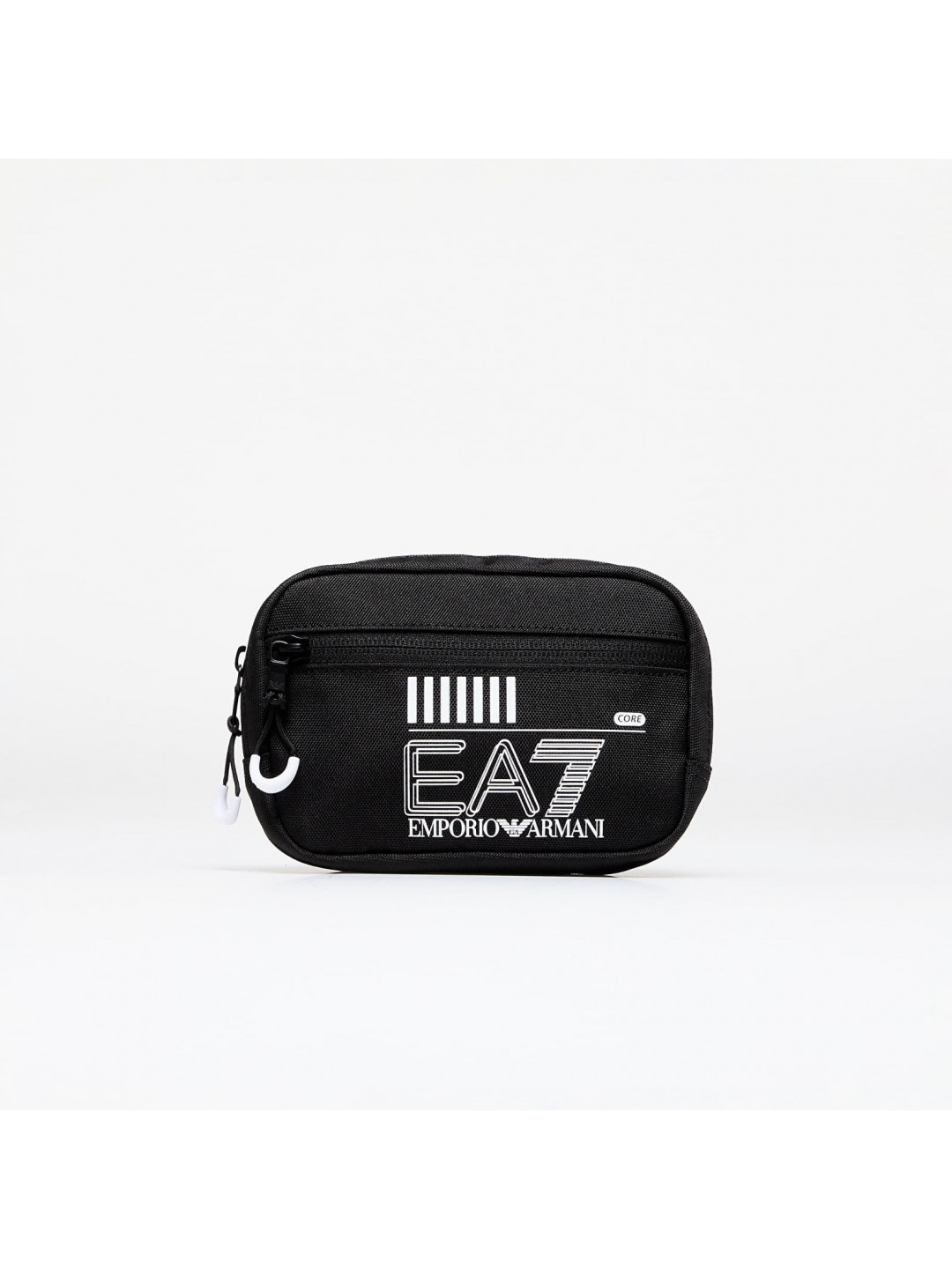 EA7 Emporio Armani Unisex Small Pouch Bag Black White Logo