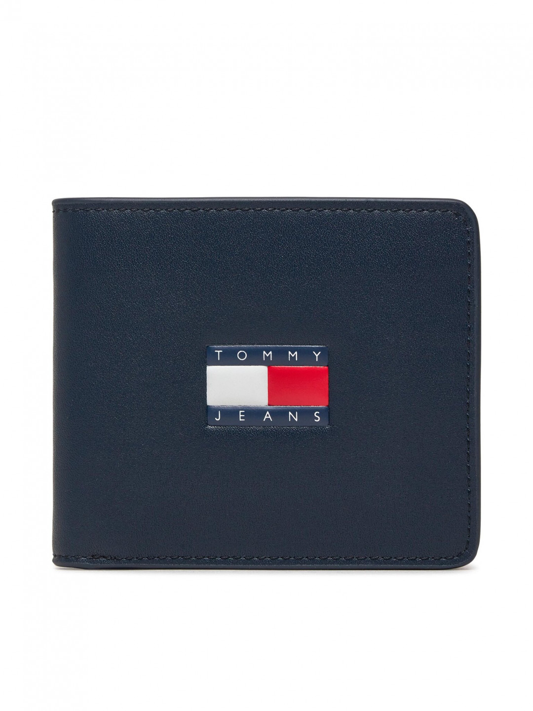 Tommy Jeans Velká pánská peněženka Tjm Heritage Leather Cc Wallet AM0AM12082 Tmavomodrá
