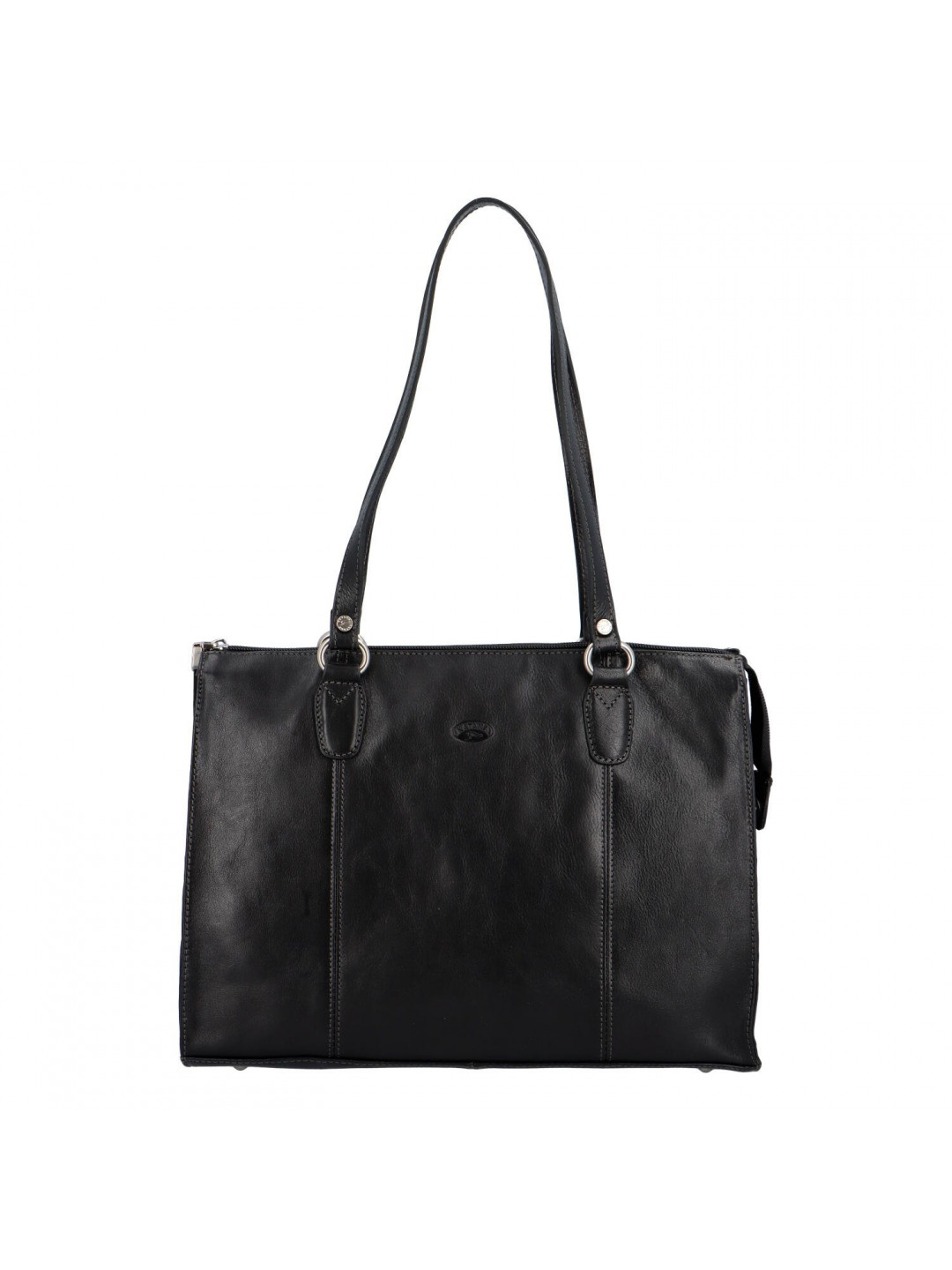 Luxusní dámská kožená kabelka Katana French lady černá