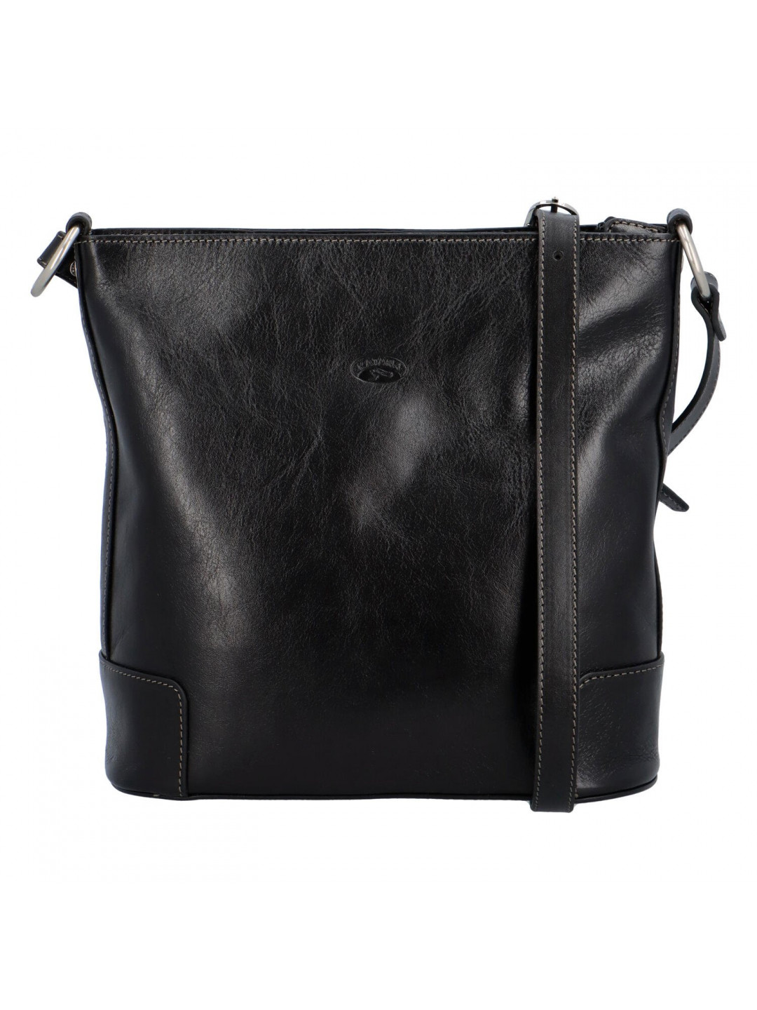 Luxusní dámská kožená kabelka Katana Monaco lady černá