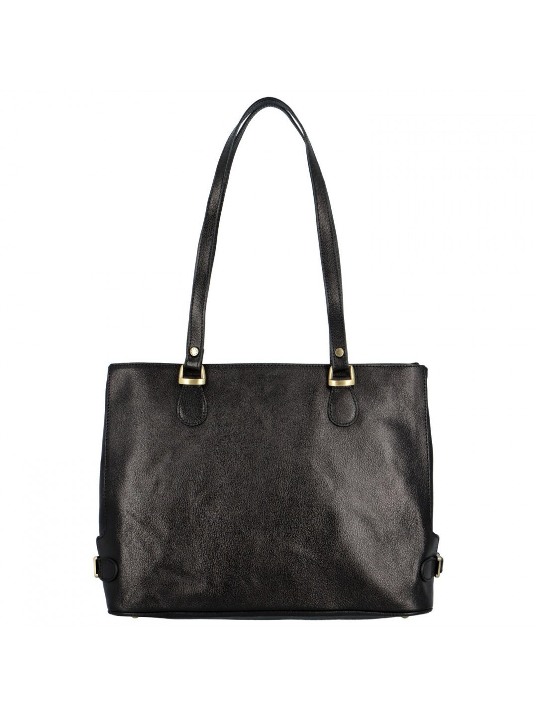 Luxusní dámská kožená kabelka černá – Hexagona Elianna