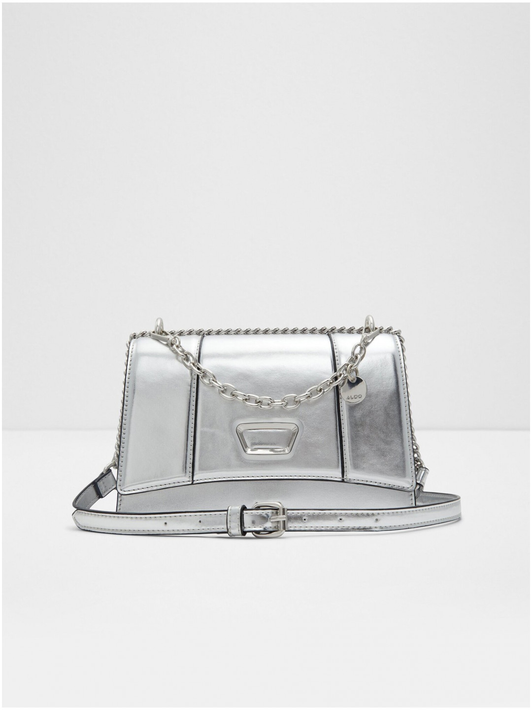 Dámská kabelka ve stříbrné barvě ALDO Meeryla