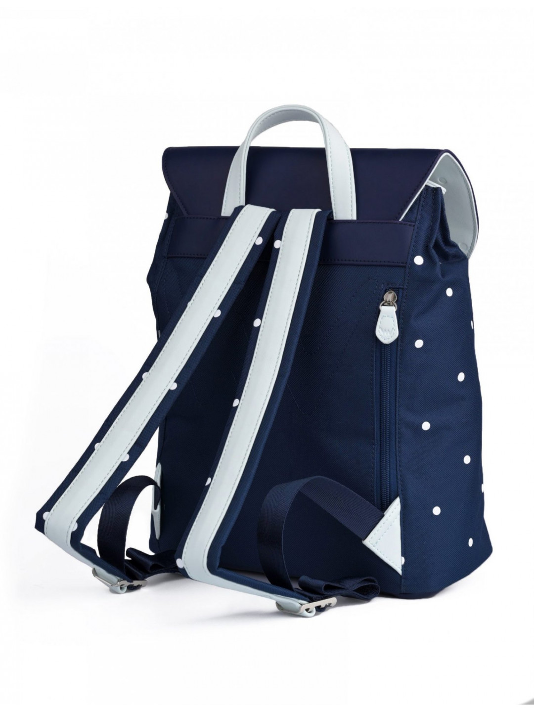 Moderní dámský puntíkatý batoh VUCH Hasling tmavě modrý
