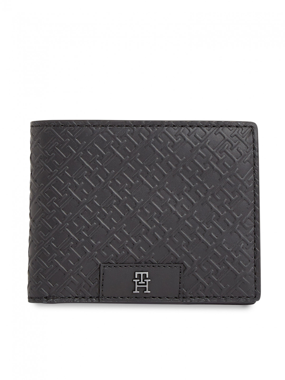 Tommy Hilfiger Velká pánská peněženka Th Monogram Mini Cc Wallet AM0AM12175 Černá